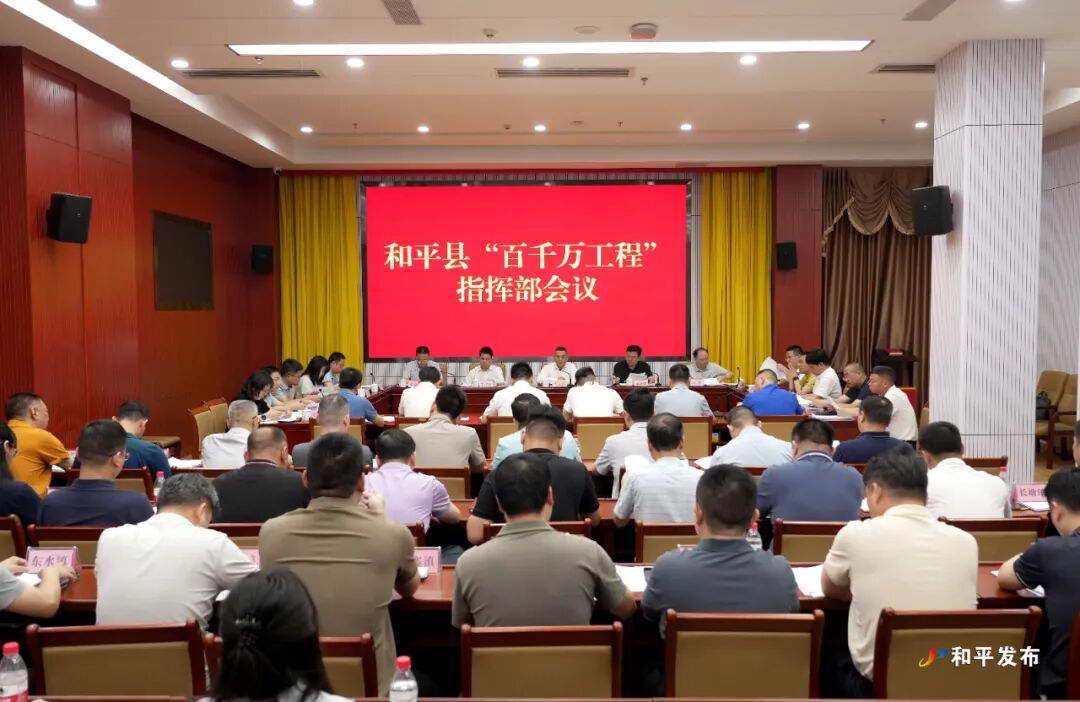 县“百千万工程”指挥部会议召开
